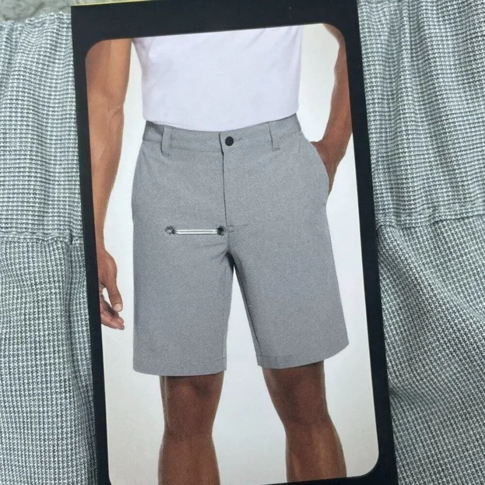 Banana Republic Comfort Flat Front Shorts Stretch Gray Size 32 a0870